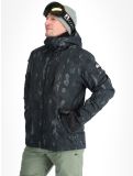 Miniatura Quiksilver, Mission Printed chaqueta de esquí hombres Nature Zoom Dark Shadow negro 