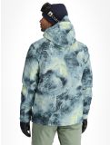 Miniatura Quiksilver, Mission Printed chaqueta de esquí hombres Space Stone Celery Green verde 