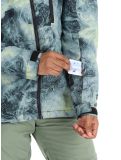 Miniatura Quiksilver, Mission Printed chaqueta de esquí hombres Space Stone Celery Green verde 