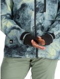 Miniatura Quiksilver, Mission Printed chaqueta de esquí hombres Space Stone Celery Green verde 