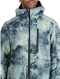 Miniatura Quiksilver, Mission Printed chaqueta de esquí hombres Space Stone Celery Green verde 