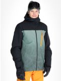 Miniatura Quiksilver, Morton chaqueta de esquí hombres Gradient Iced Sea Spray negro, verde 