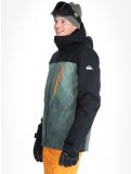 Miniatura Quiksilver, Morton chaqueta de esquí hombres Gradient Iced Sea Spray negro, verde 