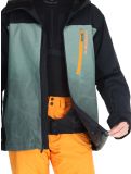 Miniatura Quiksilver, Morton chaqueta de esquí hombres Gradient Iced Sea Spray negro, verde 