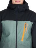 Miniatura Quiksilver, Morton chaqueta de esquí hombres Gradient Iced Sea Spray negro, verde 