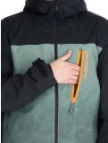 Miniatura Quiksilver, Morton chaqueta de esquí hombres Gradient Iced Sea Spray negro, verde 