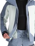 Miniatura Quiksilver, Muldrow chaqueta de esquí hombres Flint Stone blanco, gris 