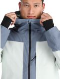 Miniatura Quiksilver, Muldrow chaqueta de esquí hombres Flint Stone blanco, gris 