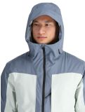 Miniatura Quiksilver, Muldrow chaqueta de esquí hombres Flint Stone blanco, gris 