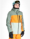 Miniatura Quiksilver, Sycamore chaqueta de esquí hombres Sea Spray naranja, verde 