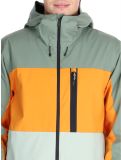 Miniatura Quiksilver, Sycamore chaqueta de esquí hombres Sea Spray naranja, verde 