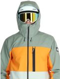 Miniatura Quiksilver, Sycamore chaqueta de esquí hombres Sea Spray naranja, verde 