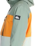 Miniatura Quiksilver, Sycamore chaqueta de esquí hombres Sea Spray naranja, verde 