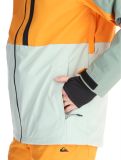 Miniatura Quiksilver, Sycamore chaqueta de esquí hombres Sea Spray naranja, verde 