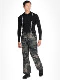 Miniatura Rehall, Backbone-R pantalones de esquí hombres Camo Black negro, verde 