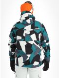 Miniatura Rehall, Buck-R chaqueta de esquí hombres Camo teal green negro, verde 