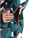 Miniatura Rehall, Buck-R chaqueta de esquí hombres Camo teal green negro, verde 