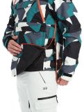 Miniatura Rehall, Buck-R chaqueta de esquí hombres Camo teal green negro, verde 