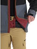 Miniatura Rehall, Drago-R chaqueta de esquí hombres Oxblood gris, negro, rojo 