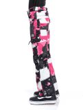 Miniatura Rehall, Nori-R-Jr. pantalones de esquí niños Camo Abstract Brite Pink multicolor, rosa 