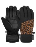 Miniatura Reusch, Beatrix R-TEX® XT guantes de esquí niños Black / Brown Leopard marrón, negro 