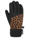 Miniatura Reusch, Beatrix R-TEX® XT guantes de esquí niños Black / Brown Leopard marrón, negro 