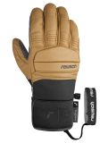 Miniatura Reusch, Henrik Kristoffersen guantes de esquí hombres Camel / Black marrón, negro 