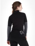 Miniatura Rock Experience, Moonstone camisa termoactiva mujeres Caviar Melange / Ebony Melange gris, negro 