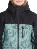 Miniatura Roxy, Stated chaqueta de esquí mujeres Lily Pad Sketch Book negro, verde 