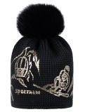 Miniatura Sportalm Kitzbühel, Honolulu SKI gorro mujeres Black negro 