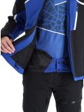 Miniatura Spyder, Leader chaqueta de esquí hombres Electric Blue azul, negro 