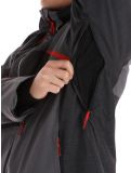 Miniatura Spyder, Leader chaqueta de esquí hombres Polar gris, negro 