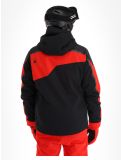 Miniatura Spyder, Leader chaqueta de esquí hombres Volcano negro, rojo 