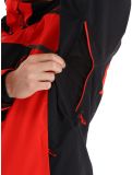 Miniatura Spyder, Leader chaqueta de esquí hombres Volcano negro, rojo 