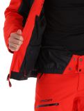 Miniatura Spyder, Leader chaqueta de esquí hombres Volcano negro, rojo 