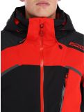 Miniatura Spyder, Leader chaqueta de esquí hombres Volcano negro, rojo 