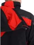 Miniatura Spyder, Leader chaqueta de esquí hombres Volcano negro, rojo 