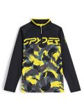 Miniatura Spyder, Camo 1/2 Zip jersey niños Acid Yellow amarillo 