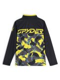 Miniatura Spyder, Camo 1/2 Zip jersey niños Acid Yellow amarillo 