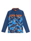 Miniatura Spyder, Camo 1/2 Zip jersey niños True Navy azul 