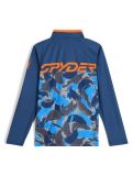 Miniatura Spyder, Camo 1/2 Zip jersey niños True Navy azul 