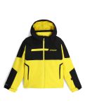 Miniatura Spyder, Challenger chaqueta de esquí niños Acid Yellow amarillo, negro 