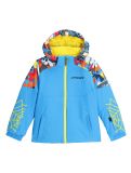 Miniatura Spyder, Challenger chaqueta de esquí niños Yeti Camo Aether Blue azul 