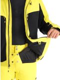 Miniatura Spyder, Copper chaqueta de esquí hombres Acid Yellow amarillo, negro 