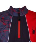 Miniatura Spyder, Divide jersey niños network print gris/rojo