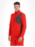 Miniatura Spyder, Bandit 1/2 Zip jersey hombres Volcano rojo 