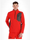 Miniatura Spyder, Bandit 1/2 Zip jersey hombres Volcano rojo 