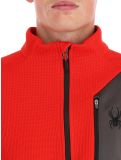 Miniatura Spyder, Bandit 1/2 Zip jersey hombres Volcano rojo 