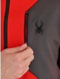 Miniatura Spyder, Bandit 1/2 Zip jersey hombres Volcano rojo 