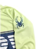 Miniatura Spyder, Web 1/2 Zip jersey niños Lime Ice amarillo 